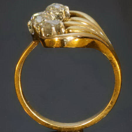 Typical Art Nouveau diamond engagement ring (image 10 of 15)